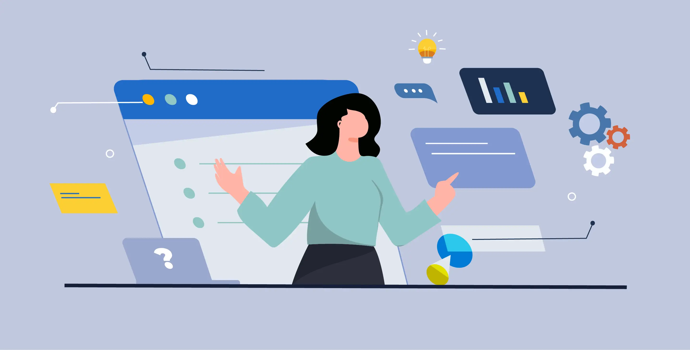 working with client